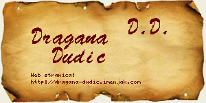 Dragana Dudić vizit kartica